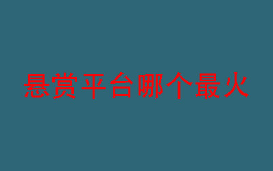 全网最火的悬赏赚钱软件，整理排名前三的人气高的悬赏平台